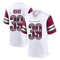 Kieara W.Commanders #39 Jeremy Reaves Player White Game Home Stitched Jerseys