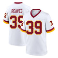 Kieara W.Commanders #39 Jeremy Reaves Player White Home Game Stitched Jerseys