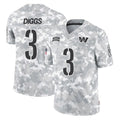 Kieara W.Commanders #3 Stefon Diggs Player Arctic Camo Limited Salute To Service Home Game Stitched Jerseys