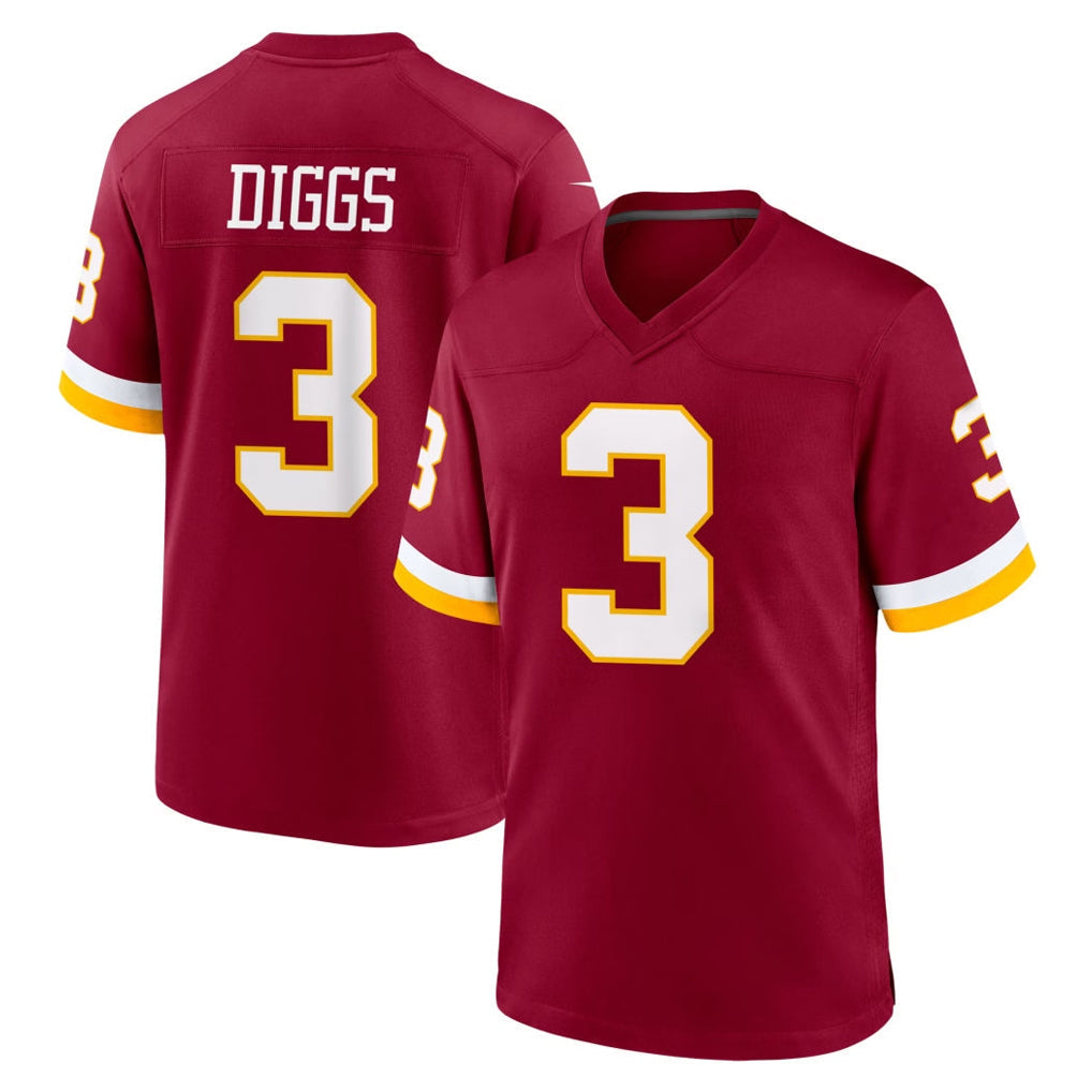 Kieara W.Commanders #3 Stefon Diggs Player Burgundy Game Home Stitched Jerseys