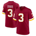 Kieara W.Commanders #3 Stefon Diggs Player Burgundy Game Home Stitched Jerseys