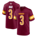 Kieara W.Commanders #3 Stefon Diggs Player Burgundy Home Game Stitched Jerseys