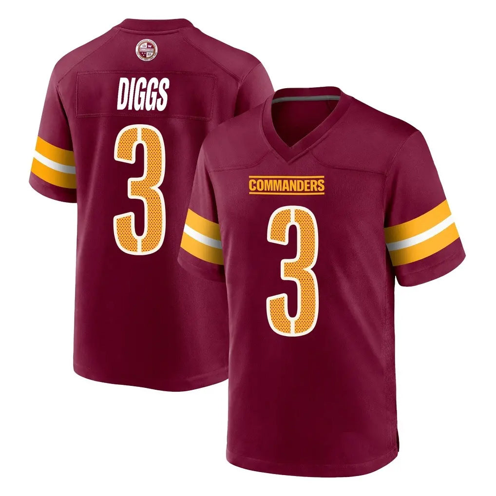 Kieara W.Commanders #3 Stefon Diggs Player Burgundy Home Game Stitched Jerseys