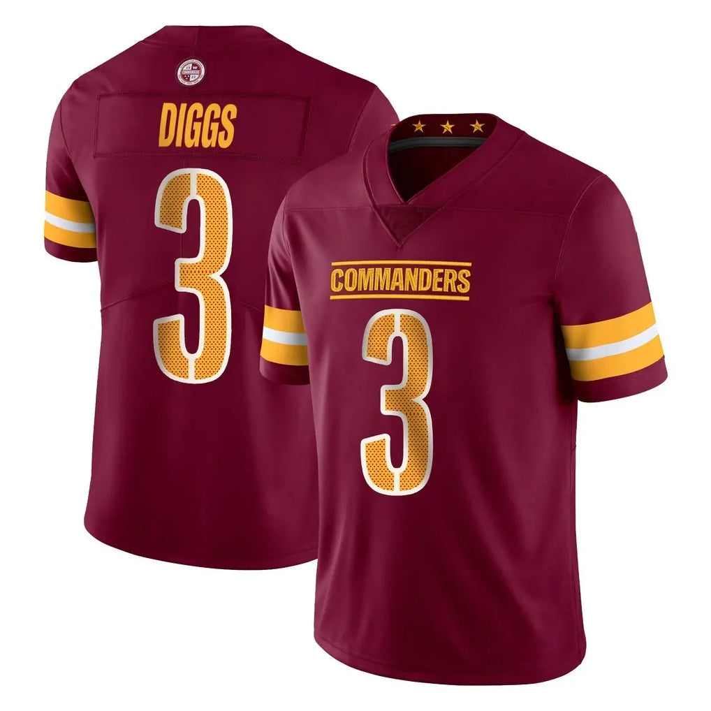 Kieara W.Commanders #3 Stefon Diggs Player Burgundy Limited Vapor Home Game Stitched Jerseys
