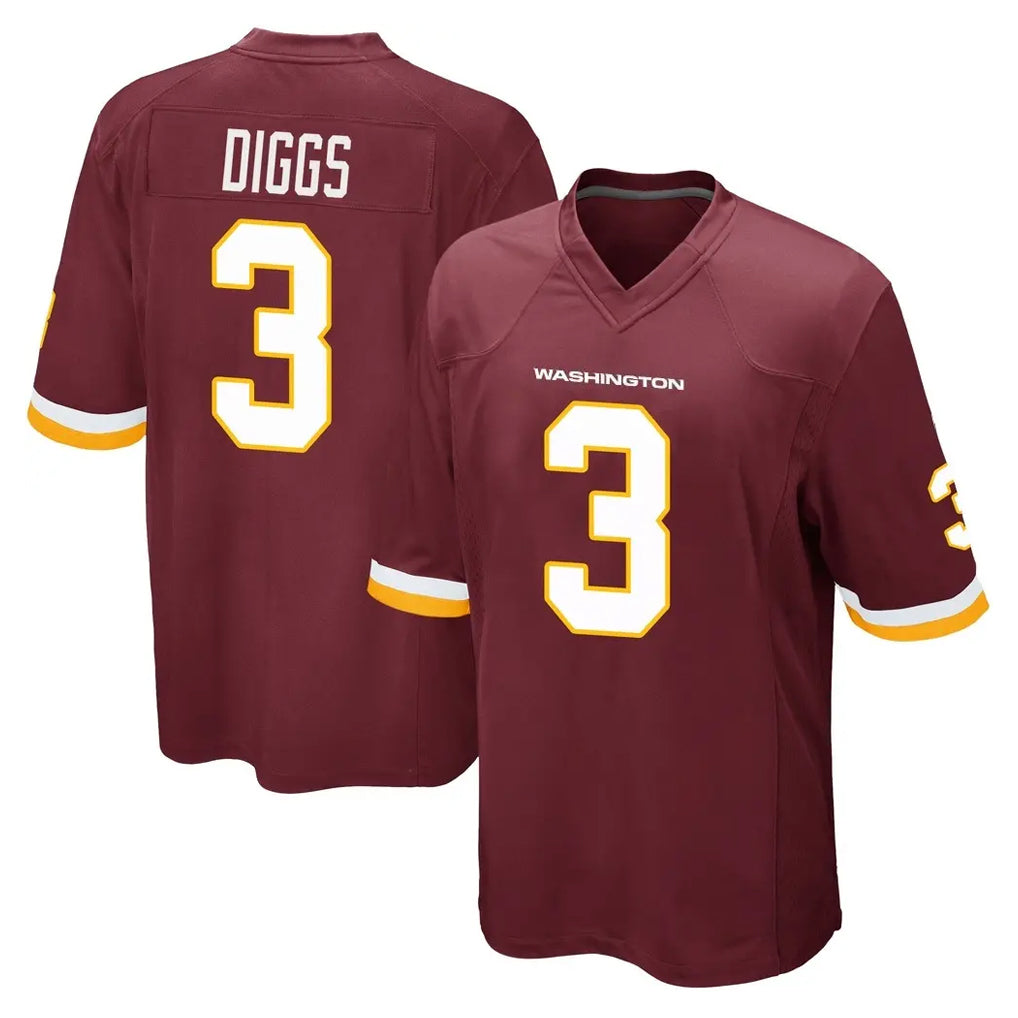 Kieara W.Commanders #3 Stefon Diggs Player Burgundy Team Color Home Game Stitched Jerseys