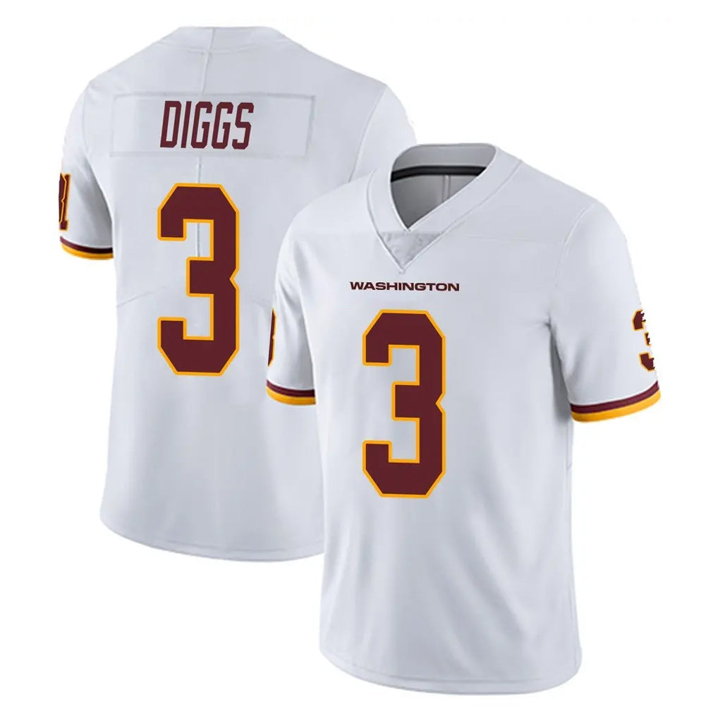 Kieara W.Commanders #3 Stefon Diggs Player White Limited Vapor Untouchable Home Game Stitched Jerseys