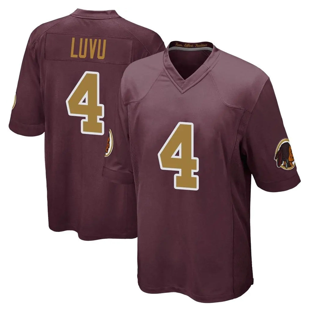 Kieara W.Commanders #4 Frankie Luvu Player Burgundy Alternate Home Game Stitched Jerseys