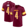 Kieara W.Commanders #4 Frankie Luvu Player Burgundy Home Game Stitched Jerseys