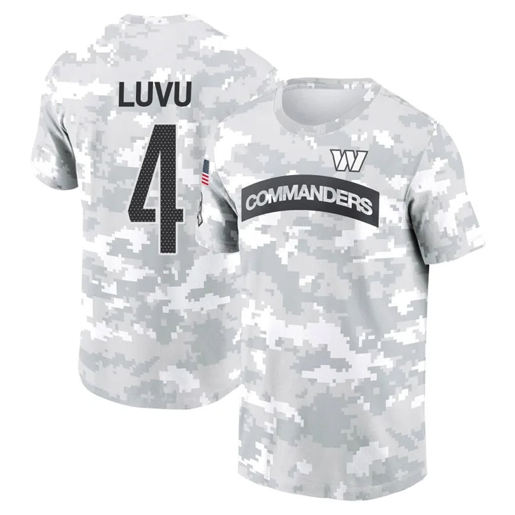 Kieara W.Commanders #4 Frankie Luvu Player Salute to Service Hoodies T-Shirts Football Jerseys