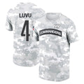 Kieara W.Commanders #4 Frankie Luvu Player Salute to Service Hoodies T-Shirts Football Jerseys