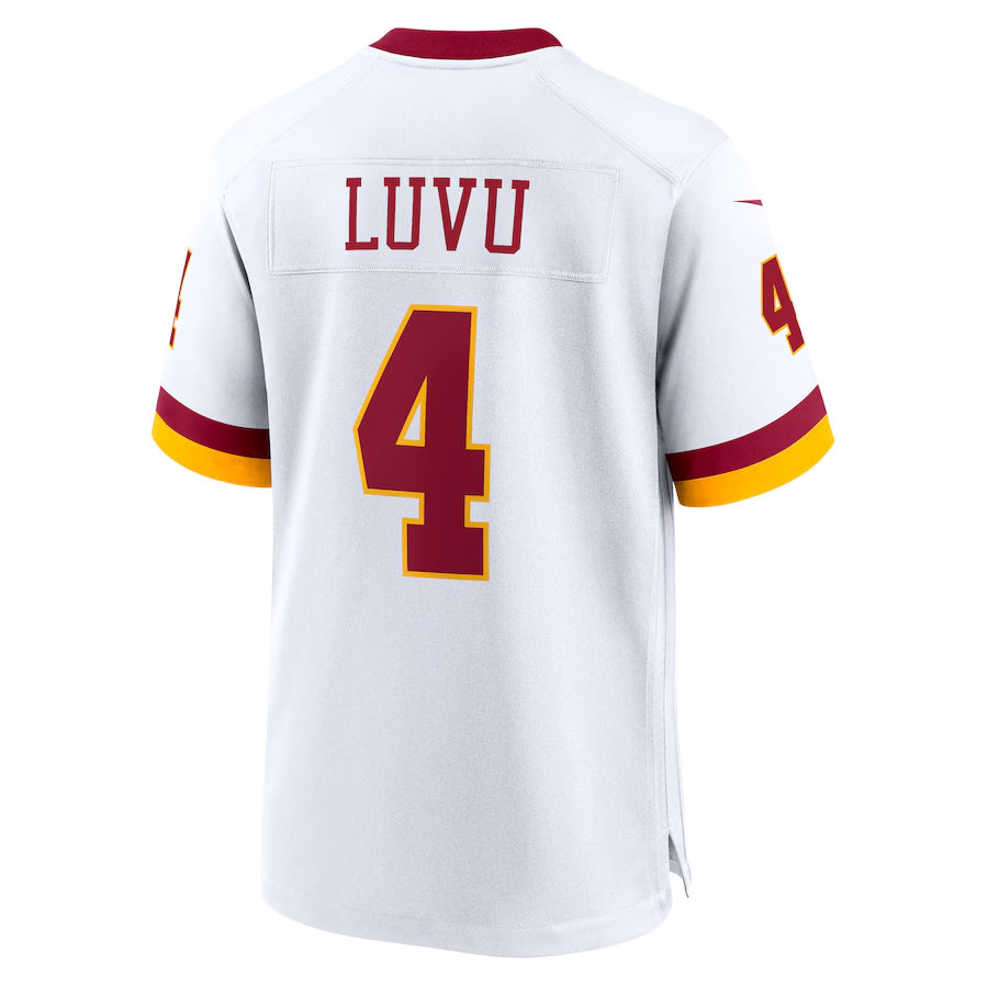 Kieara W.Commanders #4 Frankie Luvu Player White Game Football Jerseys