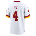 Kieara W.Commanders #4 Frankie Luvu Player White Game Football Jerseys