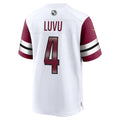 Kieara W.Commanders #4 Frankie Luvu Player White Home Game Football Jerseys