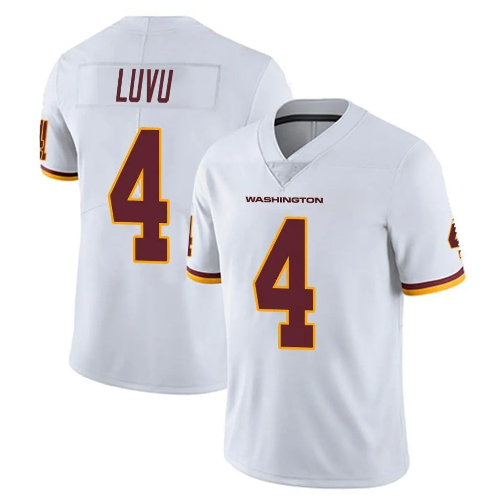Kieara W.Commanders #4 Frankie Luvu Player White Limited Vapor Untouchable Home Game Stitched Jerseys