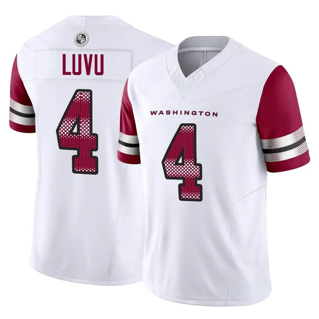 Kieara W.Commanders #4 Frankie Luvu Player White Vapor F.U.S.E. Limited Football Jerseys