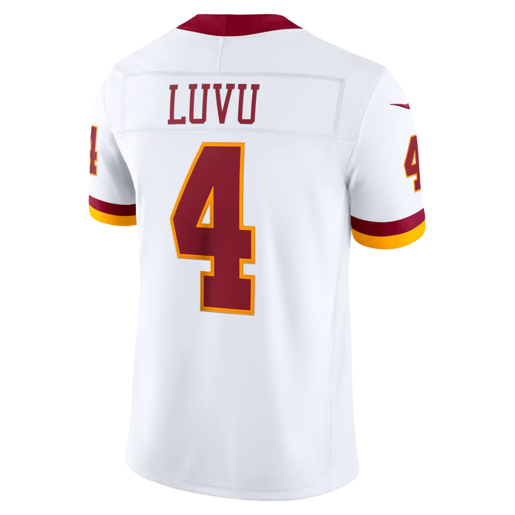 Kieara W.Commanders #4 Frankie Luvu White Vapor F.U.S.E. Stitched Limited Jerseys