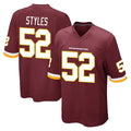 Kieara W.Commanders #52 Sonny Styles Player Burgundy Team Color Home Game Stitched Jerseys