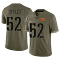 Kieara W.Commanders #52 Sonny Styles Player Olive Salute To Service Limited Home Game Stitched Jerseys