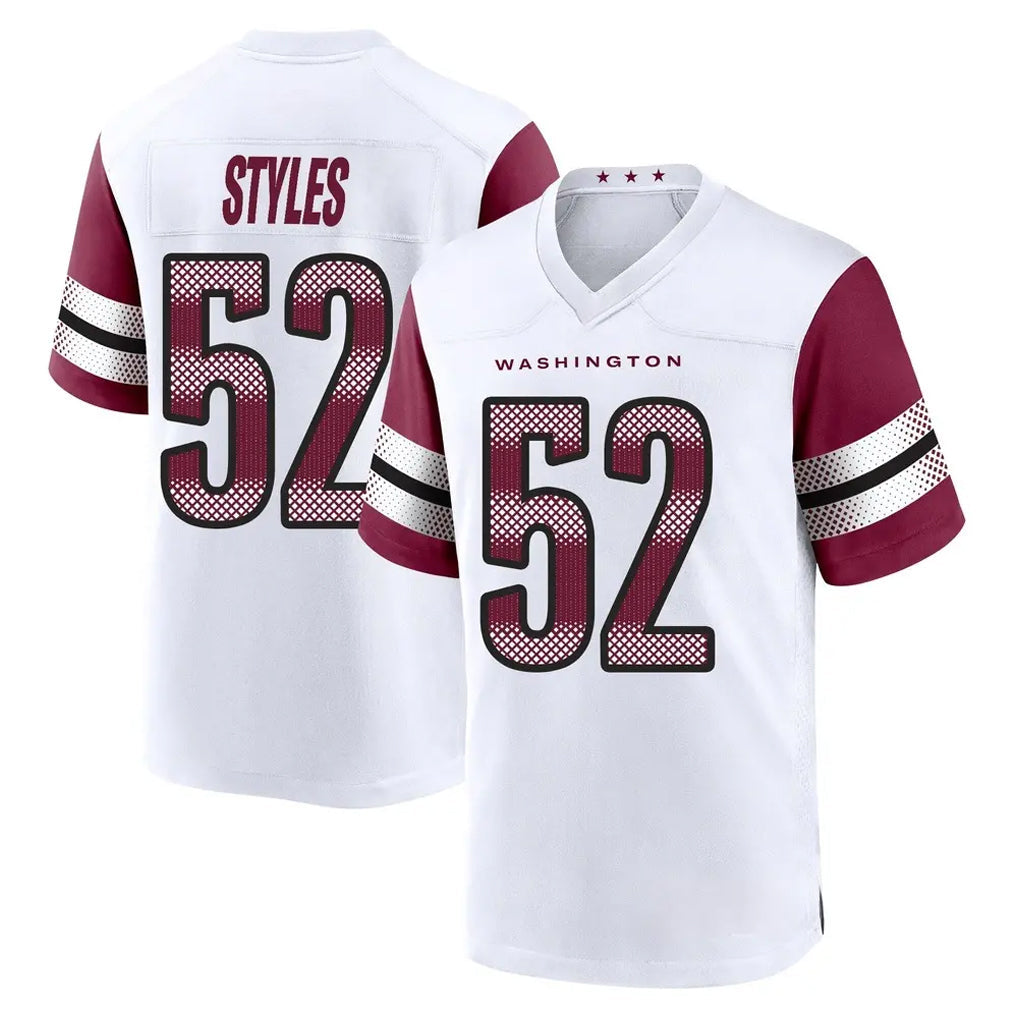 Kieara W.Commanders #52 Sonny Styles Player White Game Home Stitched Jerseys
