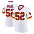 Kieara W.Commanders #52 Sonny Styles Player White Home Game Stitched Jerseys