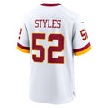Kieara W.Commanders #52 Sonny Styles White Game Super Bowl Era Stitched Jerseys