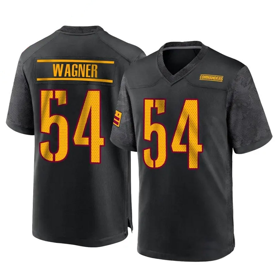 Kieara W.Commanders #54 Bobby Wagner Player Black Home Game Stitched Jerseys