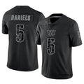 Kieara W.Commanders #5 Jayden Daniels Player Black RFLCTV Limited Stitched Jerseys