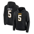 Kieara W.Commanders #5 Jayden Daniels Player Black Salute to Service Hoodies Stitched Jerseys