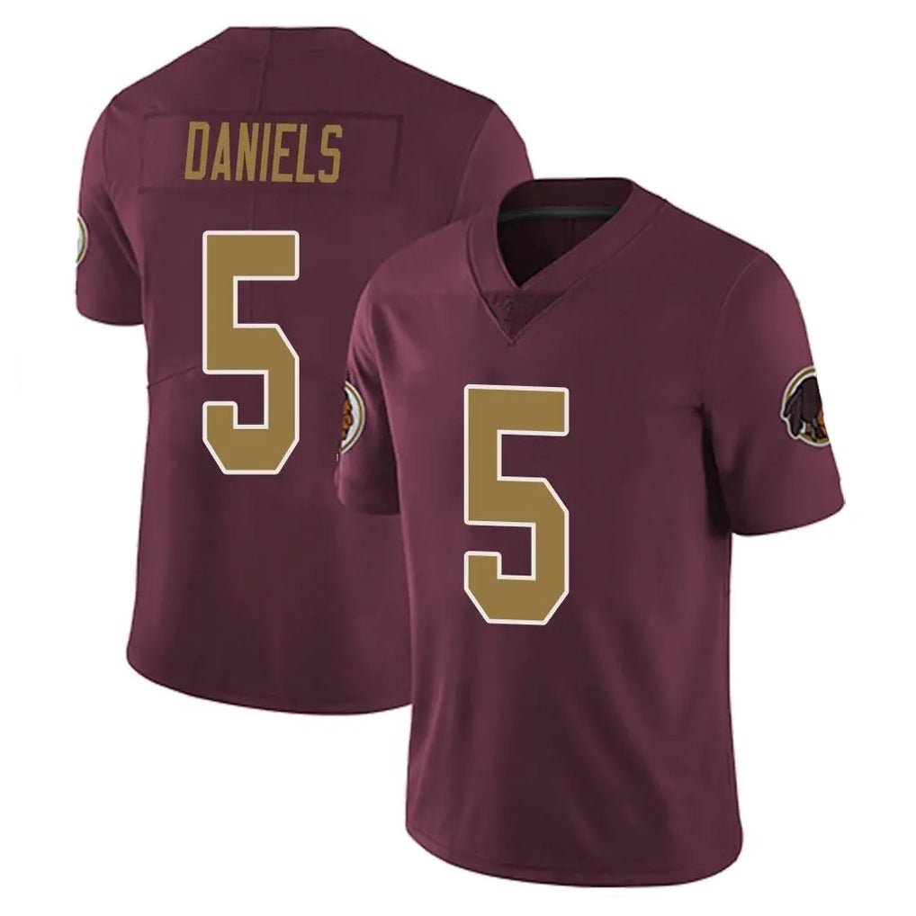 Kieara W.Commanders #5 Jayden Daniels Player Burgundy Alternate Vapor Untouchable Home Game Stitched Jerseys