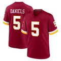 Kieara W.Commanders #5 Jayden Daniels Player Burgundy Game Home Stitched Jerseys