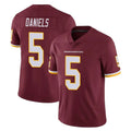 Kieara W.Commanders #5 Jayden Daniels Player Burgundy Limited Team Color Vapor Untouchable Home Game Stitched Jerseys