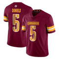 Kieara W.Commanders #5 Jayden Daniels Player Burgundy Limited Vapor Home Game Stitched Jerseys