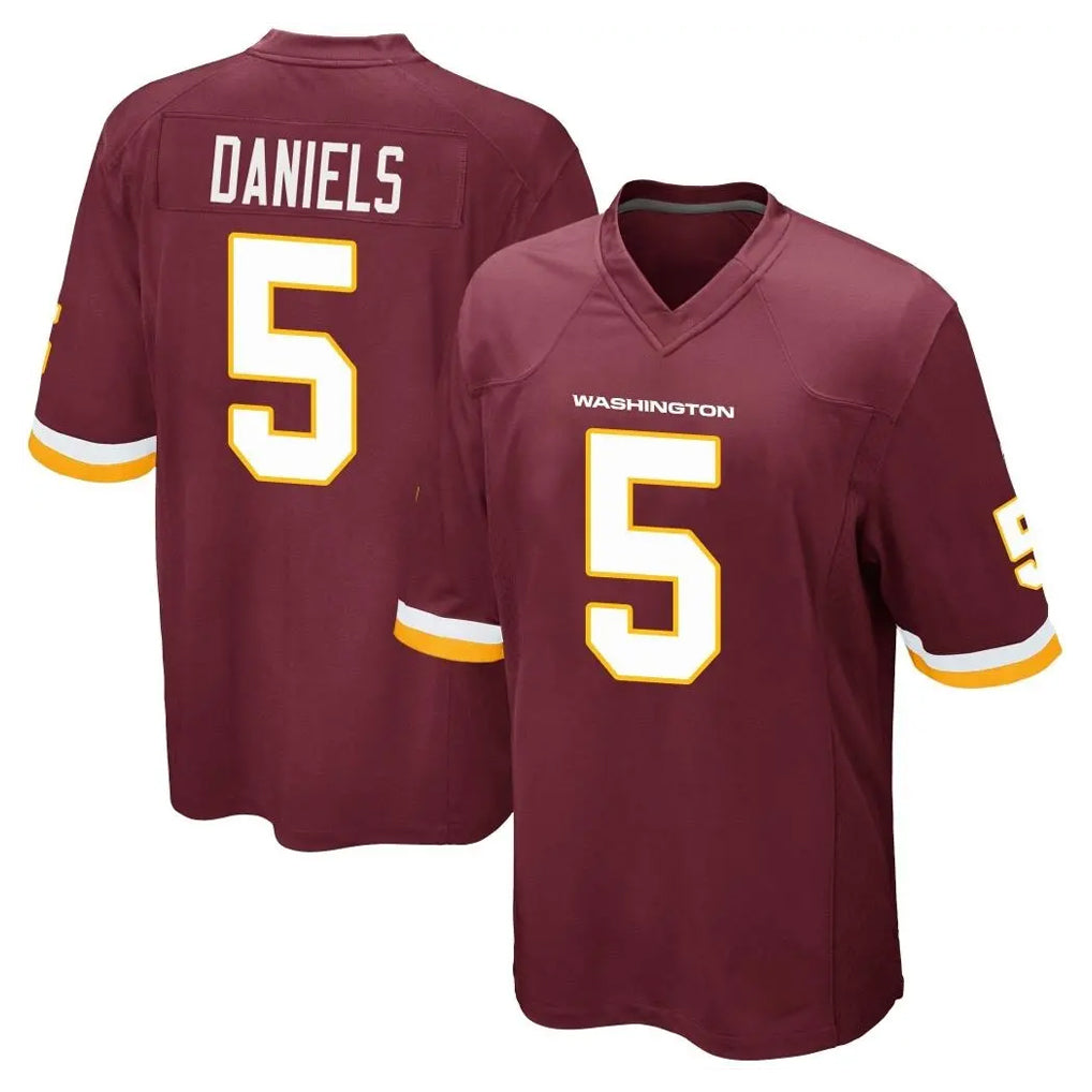 Kieara W.Commanders #5 Jayden Daniels Player Burgundy Team Color Home Game Stitched Jerseys