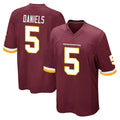 Kieara W.Commanders #5 Jayden Daniels Player Burgundy Team Color Home Game Stitched Jerseys