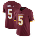 Kieara W.Commanders #5 Jayden Daniels Player Burgundy Vapor Limited Stitched Jerseys