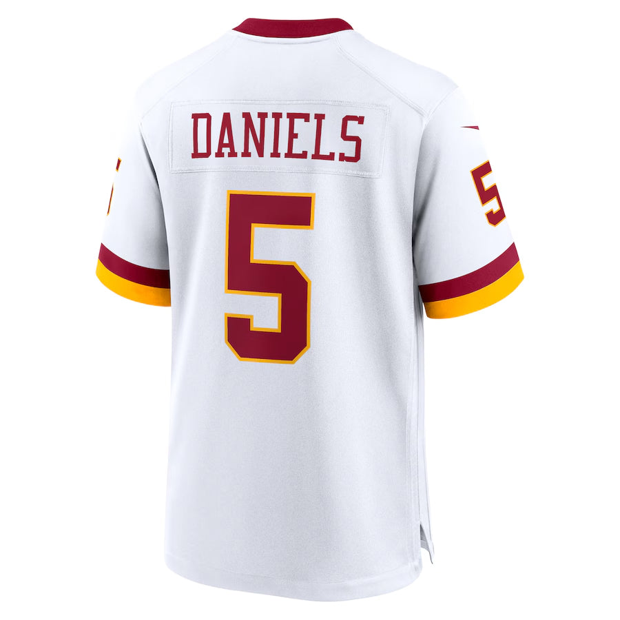 Kieara W.Commanders #5 Jayden Daniels Player White Home Game Stitched Jerseys
