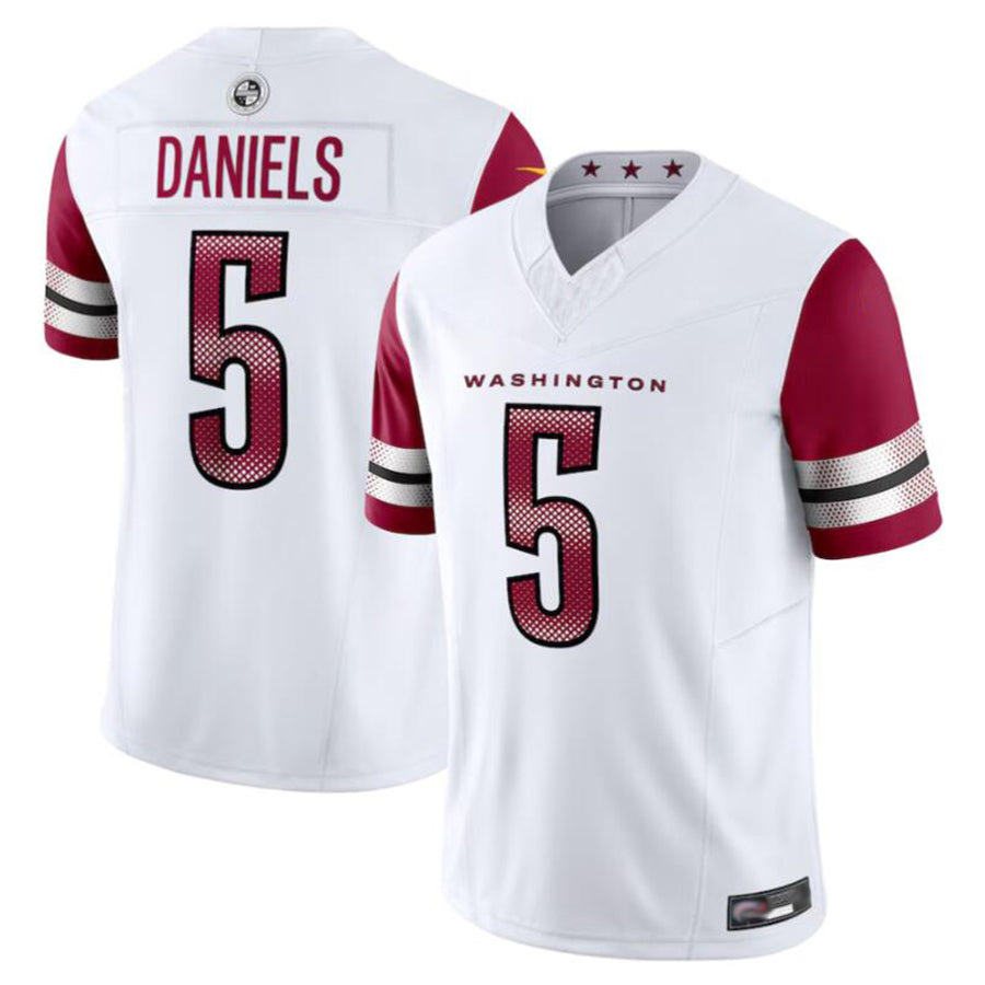 Kieara W.Commanders #5 Jayden Daniels Player White Vapor F.U.S.E. Limited Stitched Jerseys