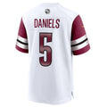Kieara W.Commanders #5 Jayden Daniels White 2024 Draft First Round Pick Player Game Stitched Jersey