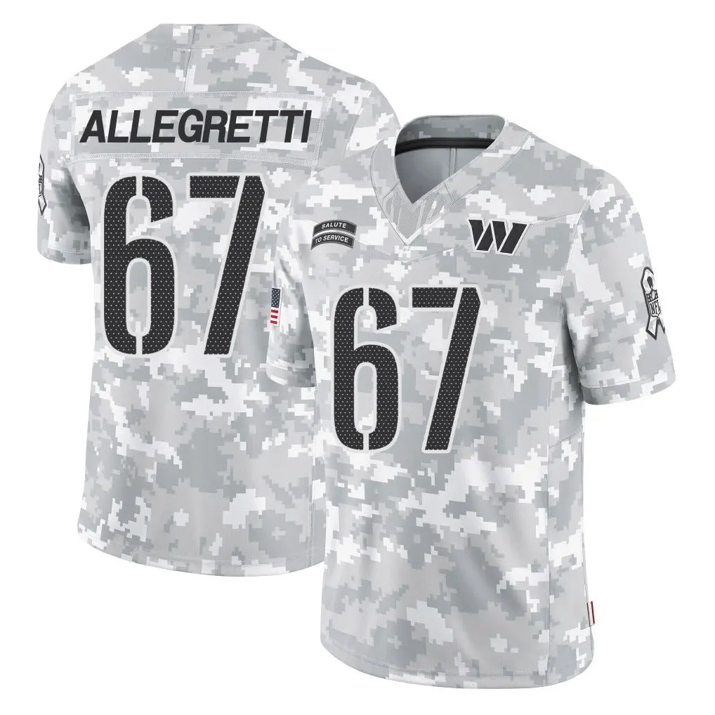 Kieara W.Commanders #67 Nick Allegretti Player Arctic Camo Limited Salute To Service Home Game Stitched Jerseys