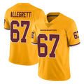 Kieara W.Commanders #67 Nick Allegretti Player Gold Limited Color Rush Home Game Stitched Jerseys