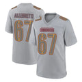Kieara W.Commanders #67 Nick Allegretti Player Gray Atmosphere Fashion Home Game Stitched Jerseys