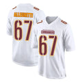 Kieara W.Commanders #67 Nick Allegretti Player White Tundra Fashion Home Game Stitched Jerseys