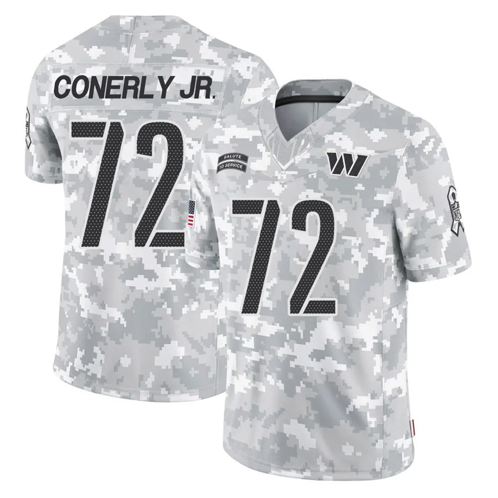 Kieara W.Commanders #72 Josh Conerly Jr. Player Arctic Camo Limited Salute To Service Home Game Stitched Jerseys