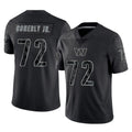 Kieara W.Commanders #72 Josh Conerly Jr. Player Black Limited Reflective Home Game Stitched Jerseys