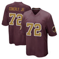 Kieara W.Commanders #72 Josh Conerly Jr. Player Burgundy Alternate Home Game Stitched Jerseys