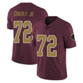 Kieara W.Commanders #72 Josh Conerly Jr. Player Burgundy Alternate Vapor Untouchable Home Game Stitched Jerseys