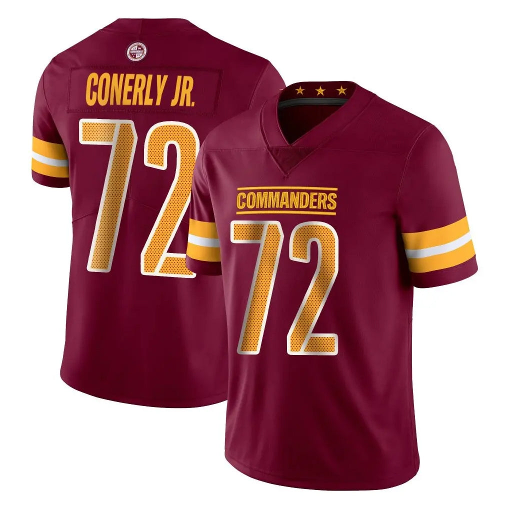 Kieara W.Commanders #72 Josh Conerly Jr. Player Burgundy Limited Vapor Home Game Stitched Jerseys