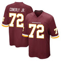 Kieara W.Commanders #72 Josh Conerly Jr. Player Burgundy Team Color Home Game Stitched Jerseys