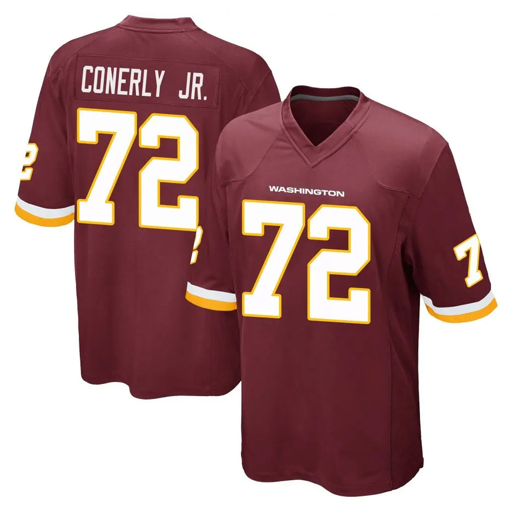 Kieara W.Commanders #72 Josh Conerly Jr. Player Burgundy Team Color Home Game Stitched Jerseys
