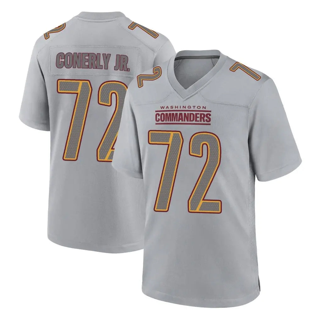 Kieara W.Commanders #72 Josh Conerly Jr. Player Gray Atmosphere Fashion Home Game Stitched Jerseys